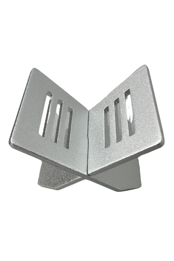 TR8338,Parmida Çakmak Kesici Küllük Sehpa Dörtlü Gümüş Puro Seti