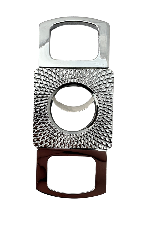 TR8338,Parmida Çakmak Kesici Küllük Sehpa Dörtlü Gümüş Puro Seti