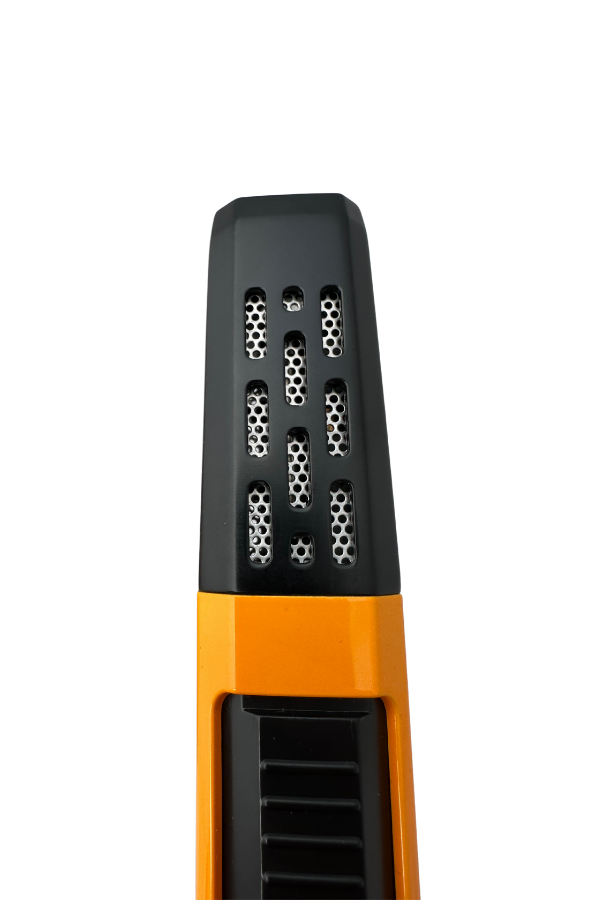 TR8328,Parmida Masa Tipi Çakmak Kesici Küllük Sehpa Turuncu-Siyah Dörtlü Puro Seti