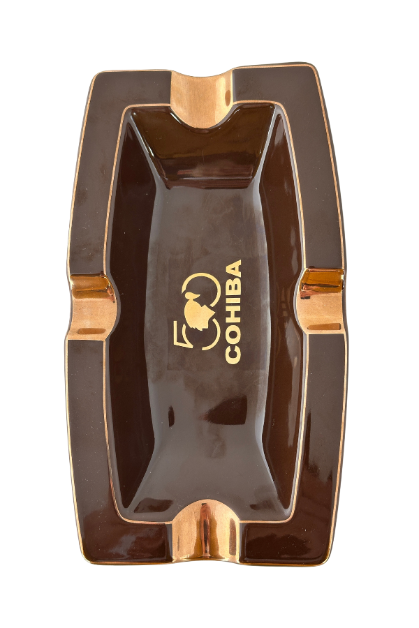 TR8260,Cohiba 50. Yıl Kahverengi Porselen Dörtlü Puro Küllüğü