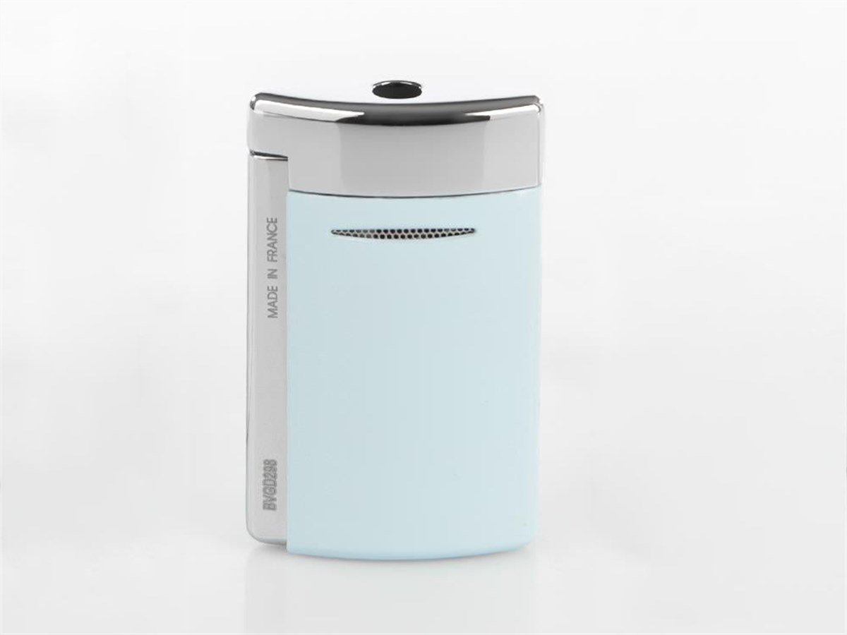 TR4458,S.T Dupont Minijet Puro Çakmağı Krom Mavi 10879