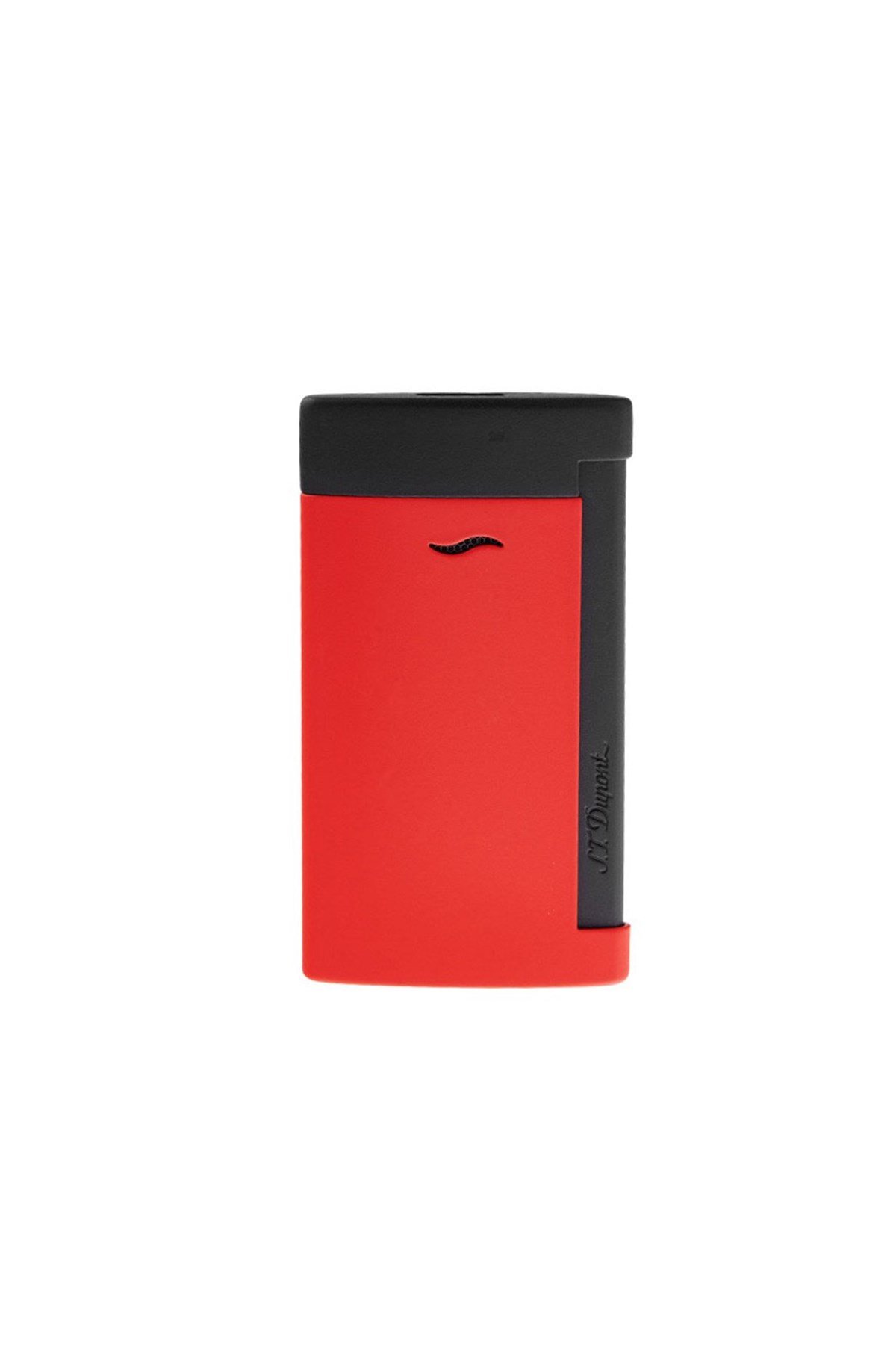 TR4762,S.T Dupont Slim 7 Mat Siyah-Kırmızı Puro Çakmağı 27749