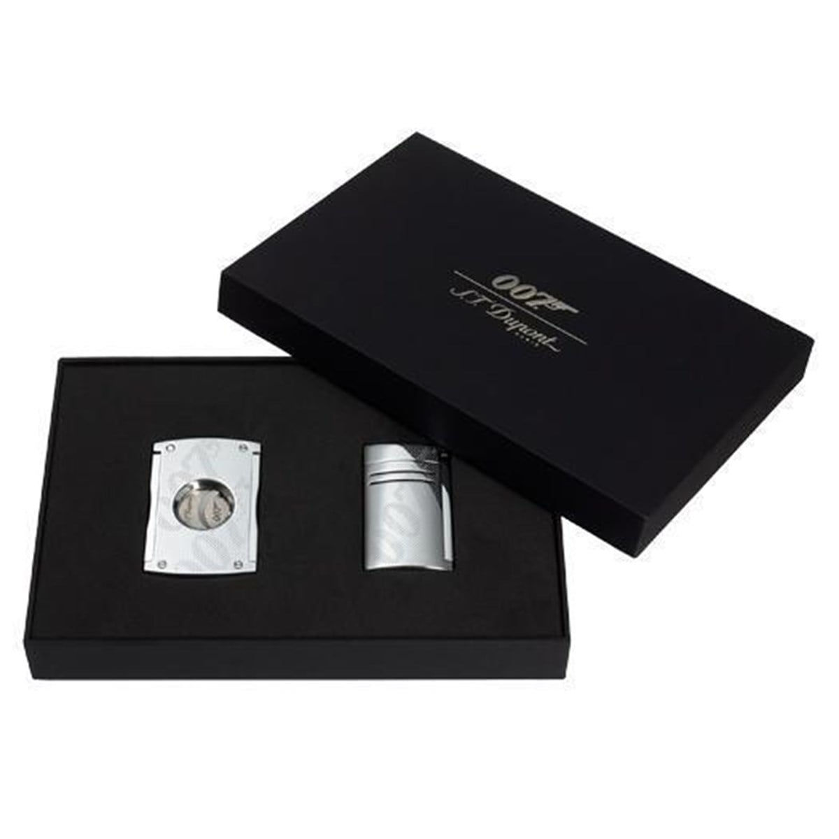 TR1507,S.T. Dupont 007 James Bond Chrome Çakmak Kesici Set 20167Nc2