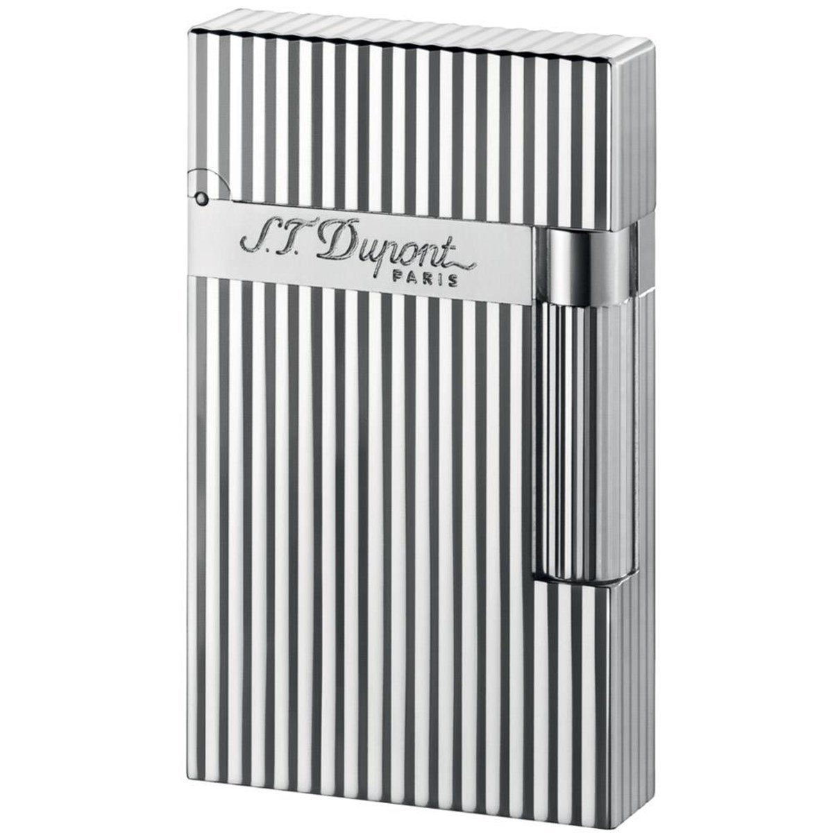 TR1102,S.T. Dupont Briquet Lignes Verticales Argent Puro Çakmağı 16817