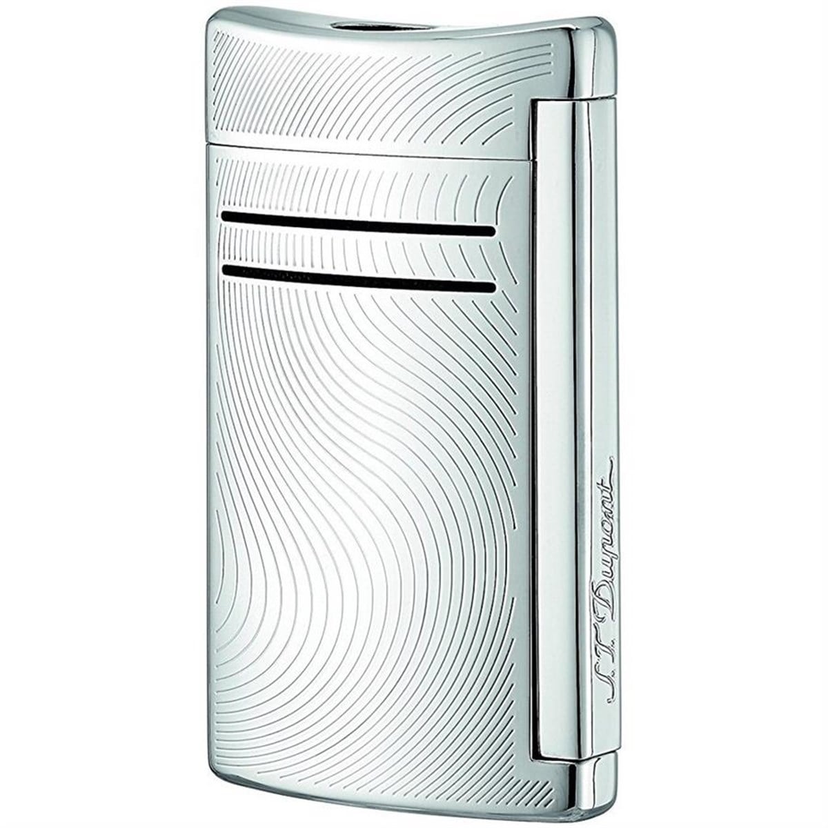 TR580,S.T. Dupont Maxijet Desenli Gümüş Puro Çakmağı 20163