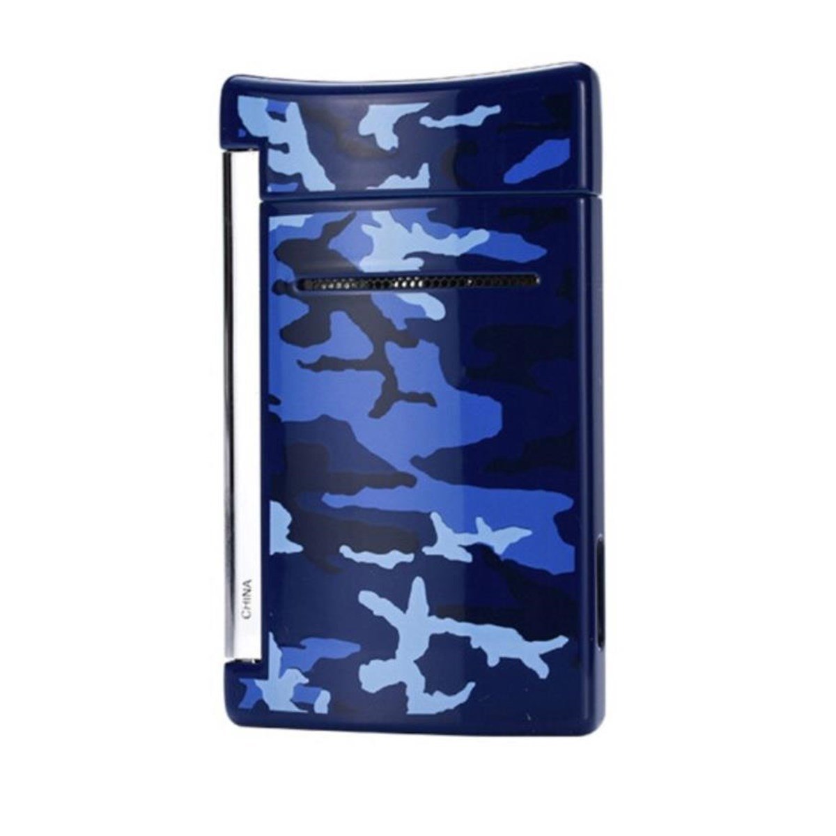 TR2599,S.T. Dupont Minijet Mavi Kamuflaj Puro Çakmağı 10088