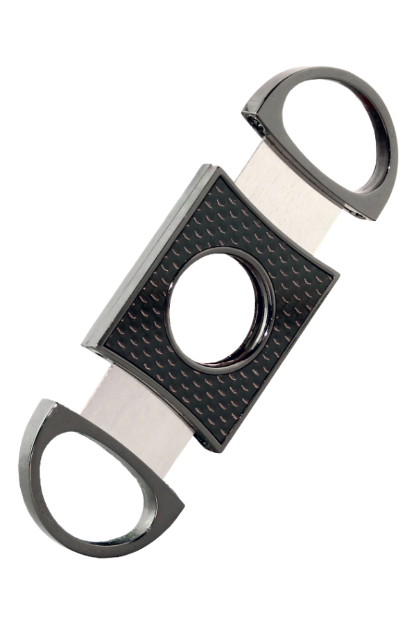 TR8774,Adorini Double Blade Carbon Metal Gunmetal Puro Makası Kesici