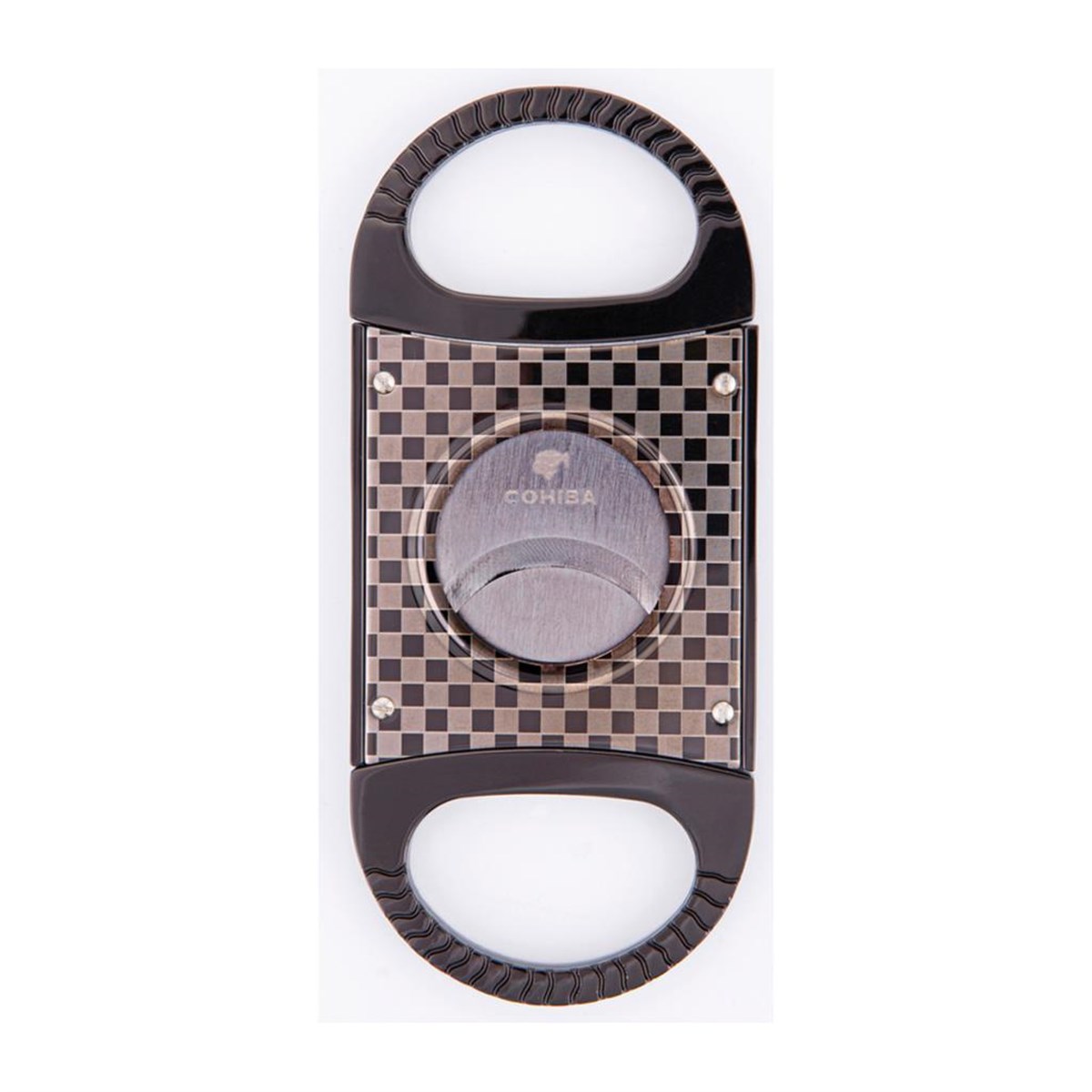 TR3634,Cohiba Gunmetal Karbon Desenli Puro Makası Kesici