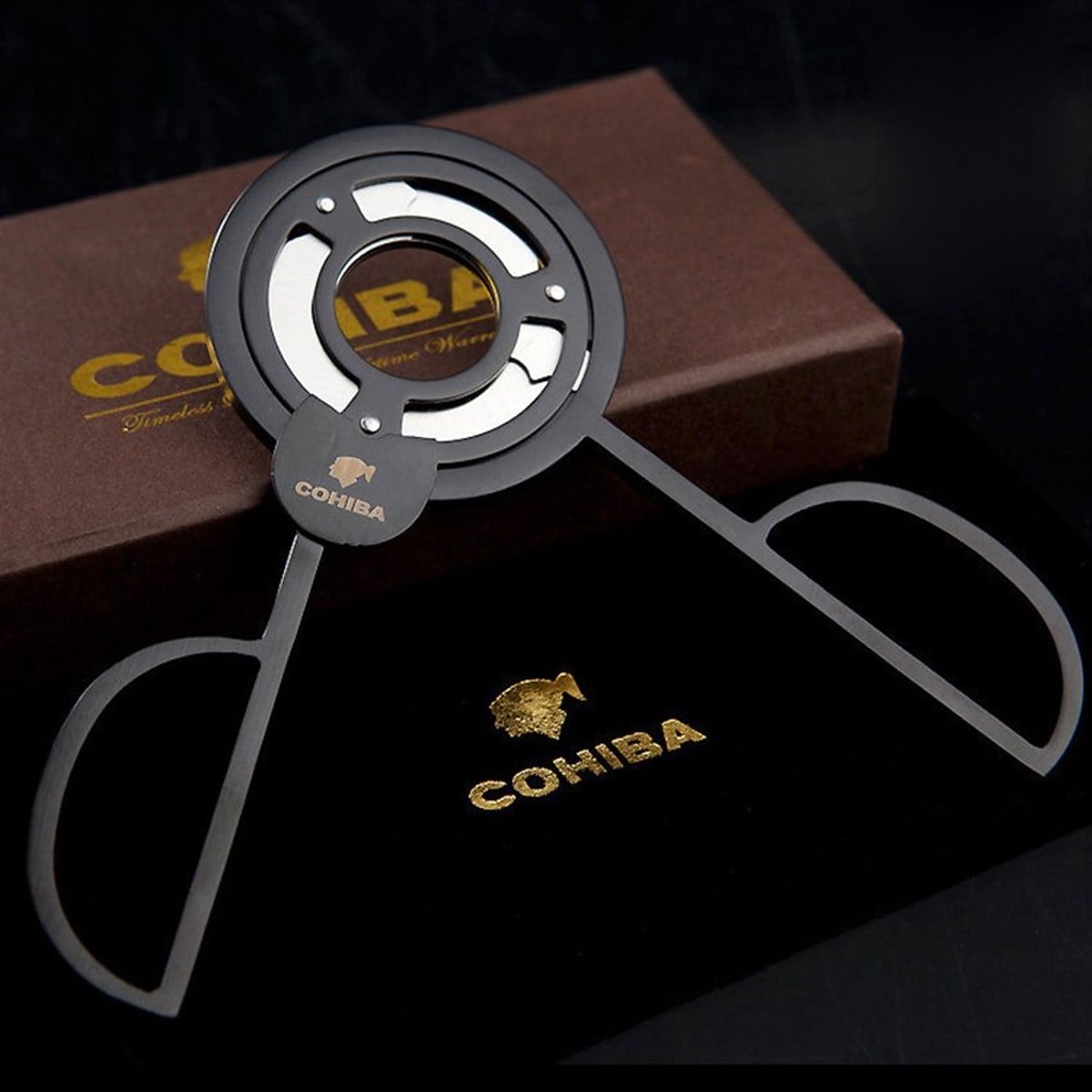 TR819,Cohiba Siyah 3 Bıçaklı Puro Makası