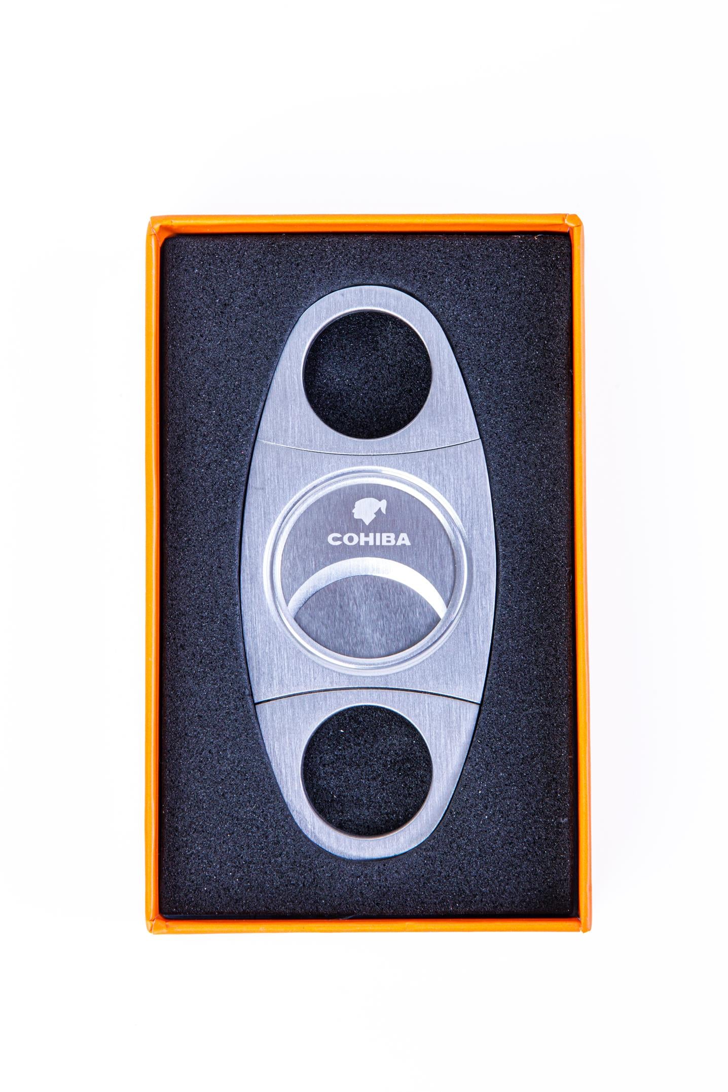 TR8302,Cohiba 80 Ring Gümüş Metal Puro Makası Kesici