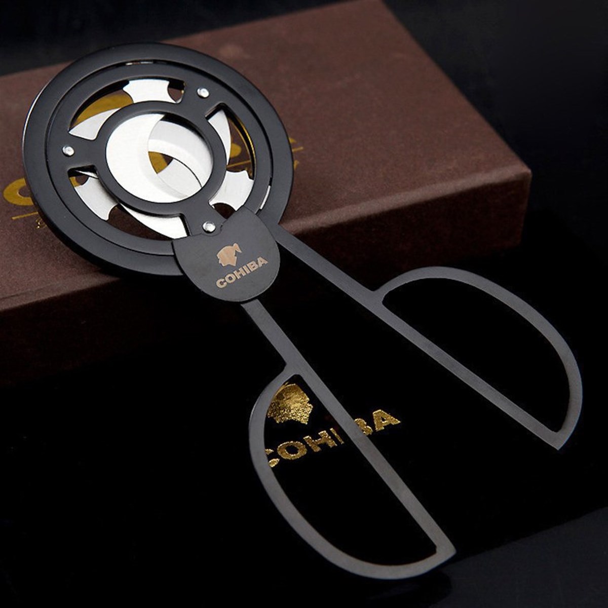 TR819,Cohiba Siyah 3 Bıçaklı Puro Makası