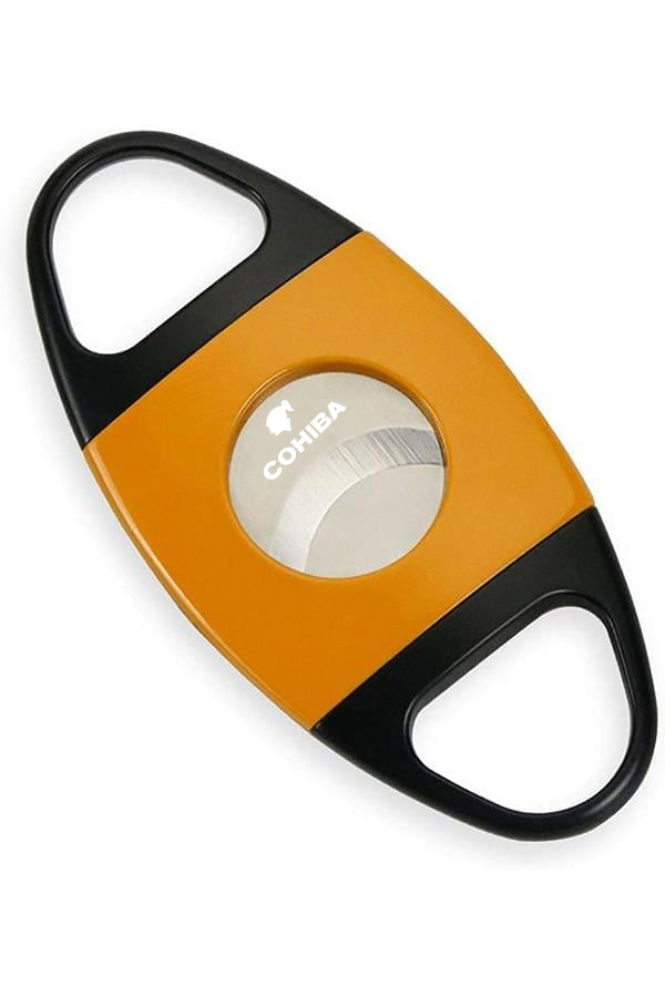 TR8706,Cohiba Sarı-Siyah Metal Puro Makası Kesici