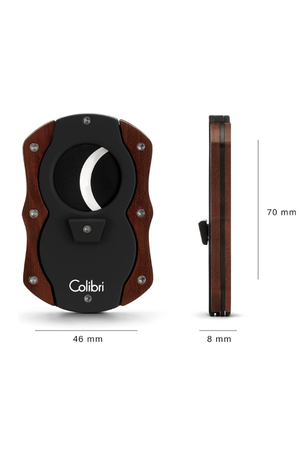 TR8682,Colibri Wood S-Cut Dark Burl - Siyah Puro Makası Kesici