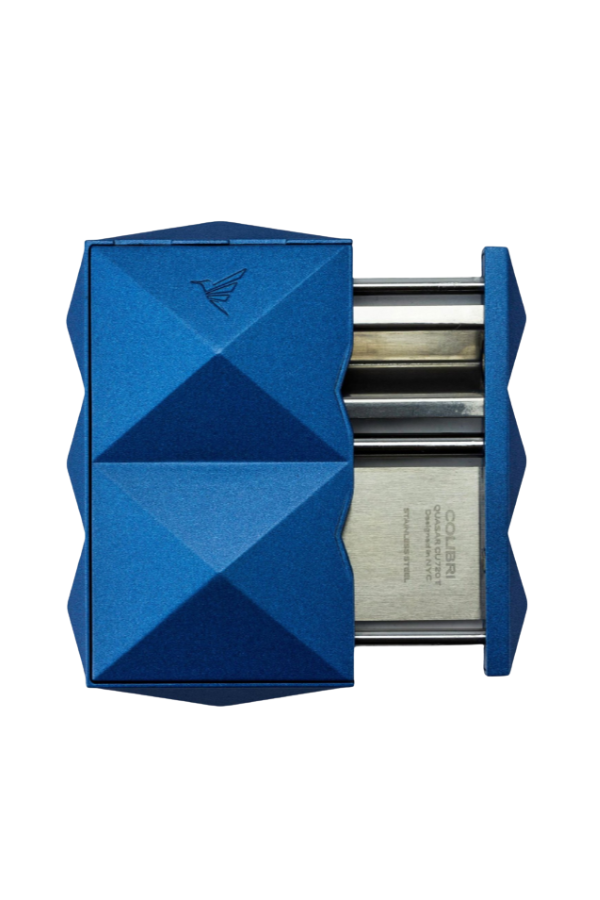 TR8367,Colibri Quasar Mavi Düz & V Metal Puro Makası Kesici