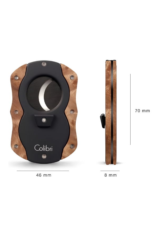 TR8681,Colibri Wood S-Cut Light Burl - Siyah Puro Makası Kesici
