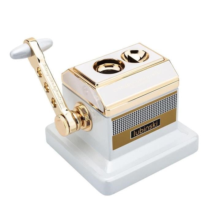 LB-361,Lubinski Vintage Special Edt. Metal Masa Puro Kesici Giyotin Double Cutter Beyaz