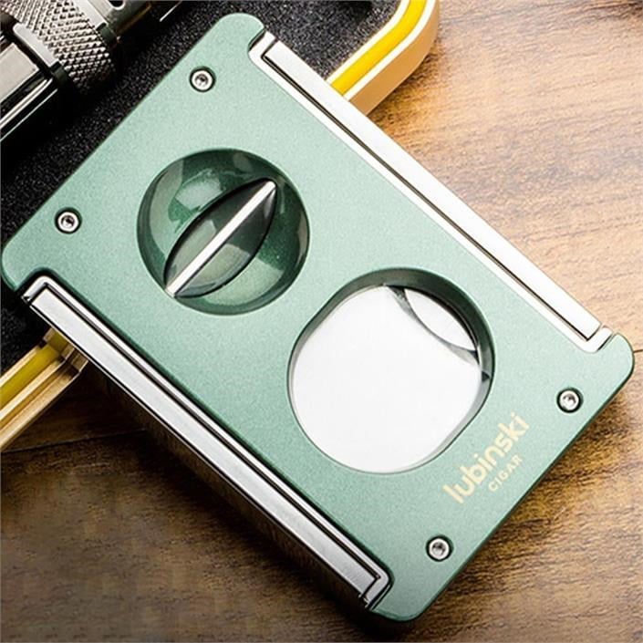 LB-331,Lubinski Sehpalı-Delicili Premium Puro Kesici Lazer Bıçak Double Cutter Yeşil(60Ring)