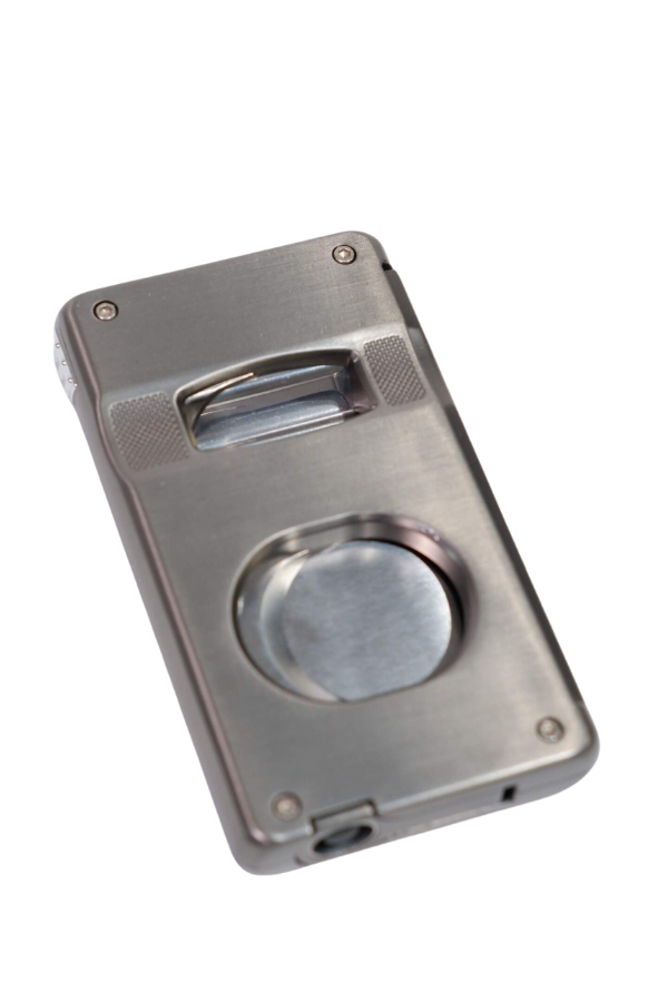 TR9160,Parmida Gümüş Dahili Delicili V & Düz Puro Makası Kesici