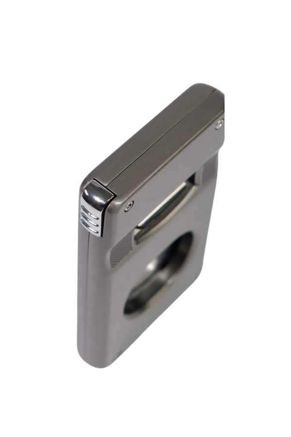 TR9160,Parmida Gümüş Dahili Delicili V & Düz Puro Makası Kesici