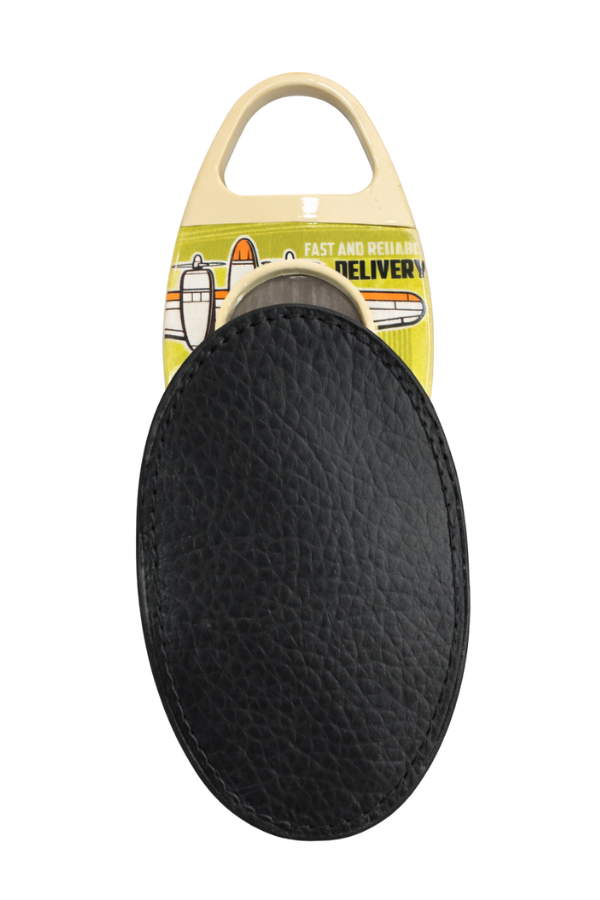 TRM2007,PremiumQuality Küba Desenli Dahili Kılıflı Krem Metal Puro Makası Kesici