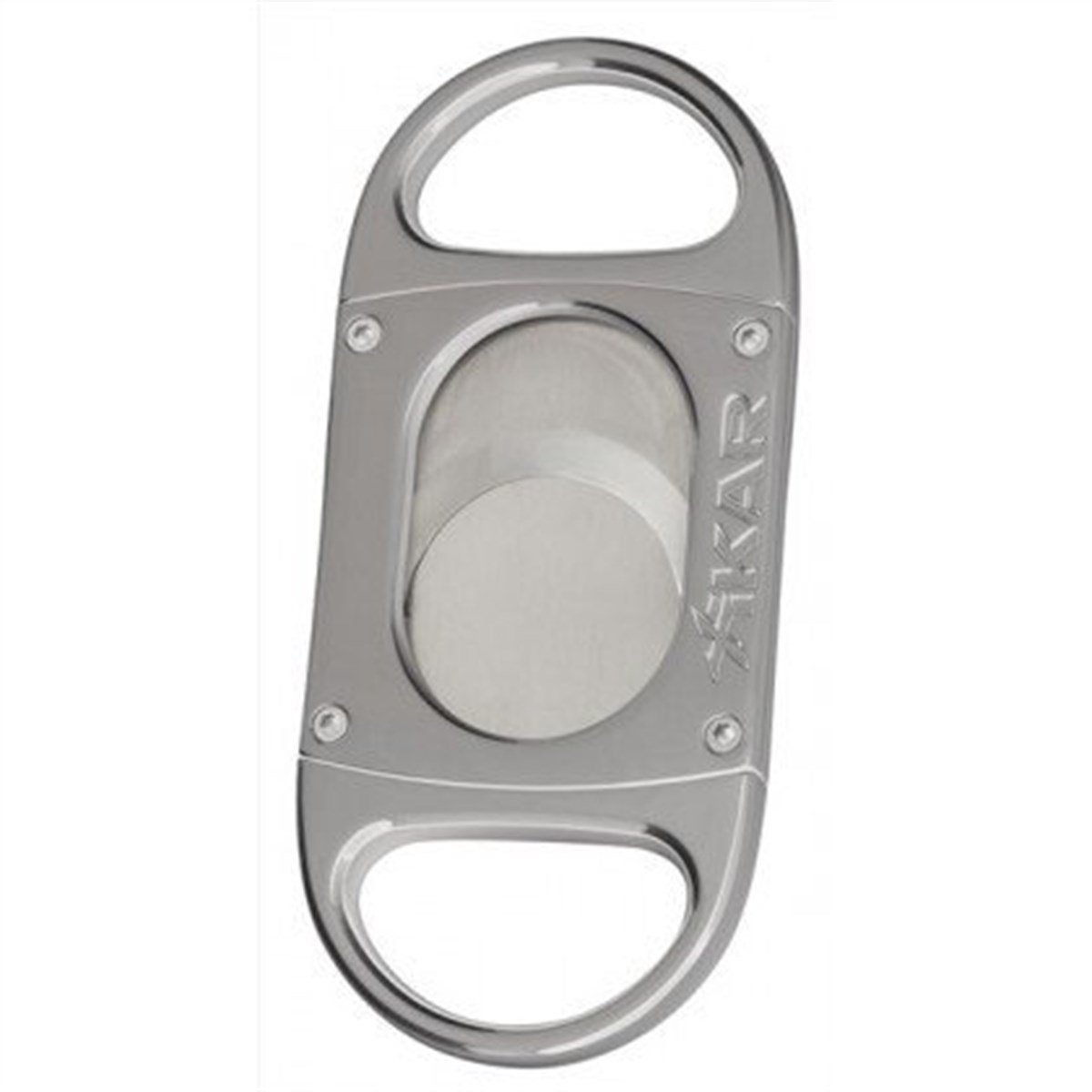 TR1267,Xikar M8 Body Gümüş Puro Makası Kesici