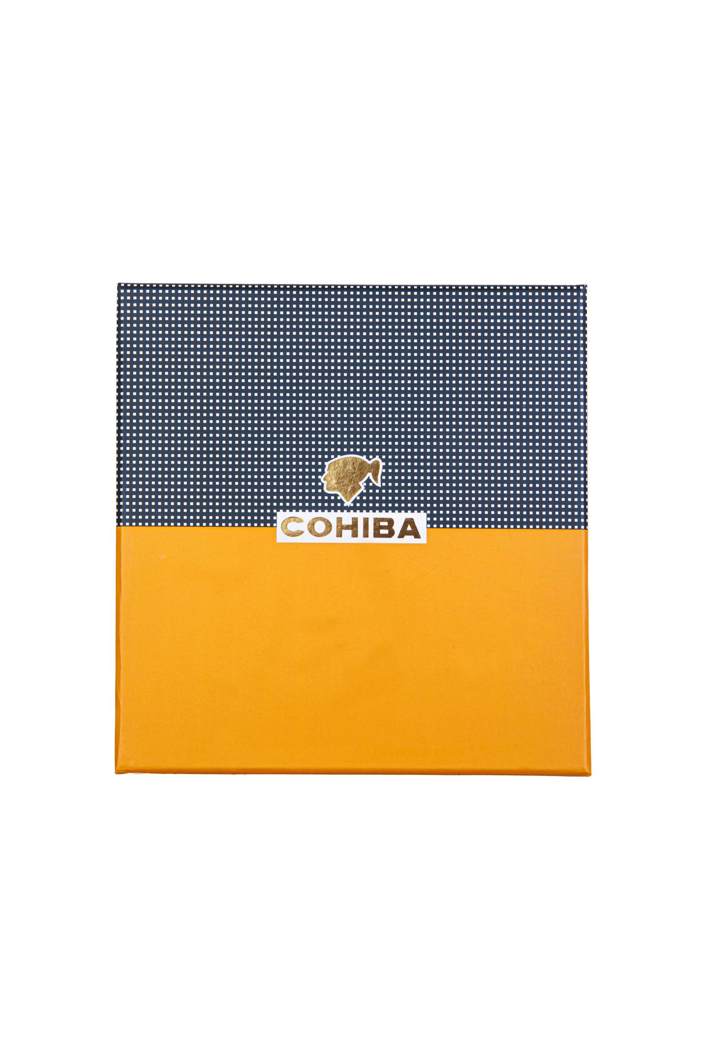 TR8395,Cohiba Çakmak Kesici İkili Sarı - Siyah Puro Seti