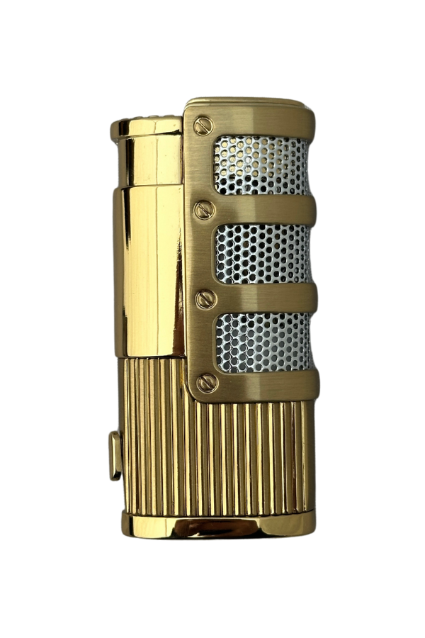 TR8312,Parmida Çakmak Küllük Gold İkili Puro Seti