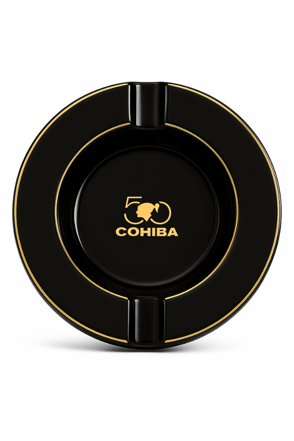 TR8852,Cohiba 50. Yıl İkili Siyah Büyük Porselen Puro Küllüğü