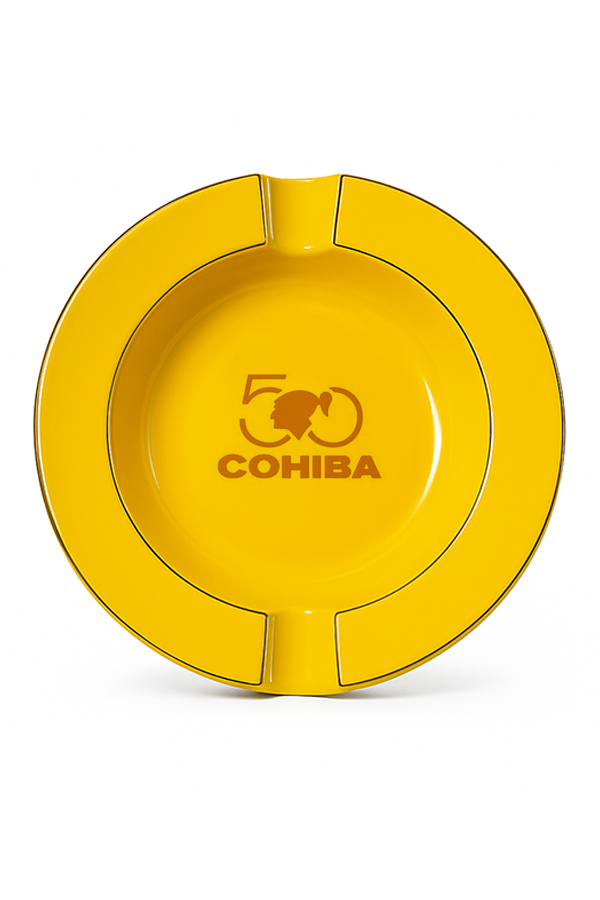 TR8851,Cohiba 50. Yıl İkili Sarı Büyük Porselen Puro Küllüğü
