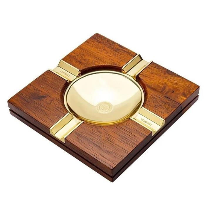 LB-871,Lubinski Ahşap Metal Puro Küllüğü Gold 4lü