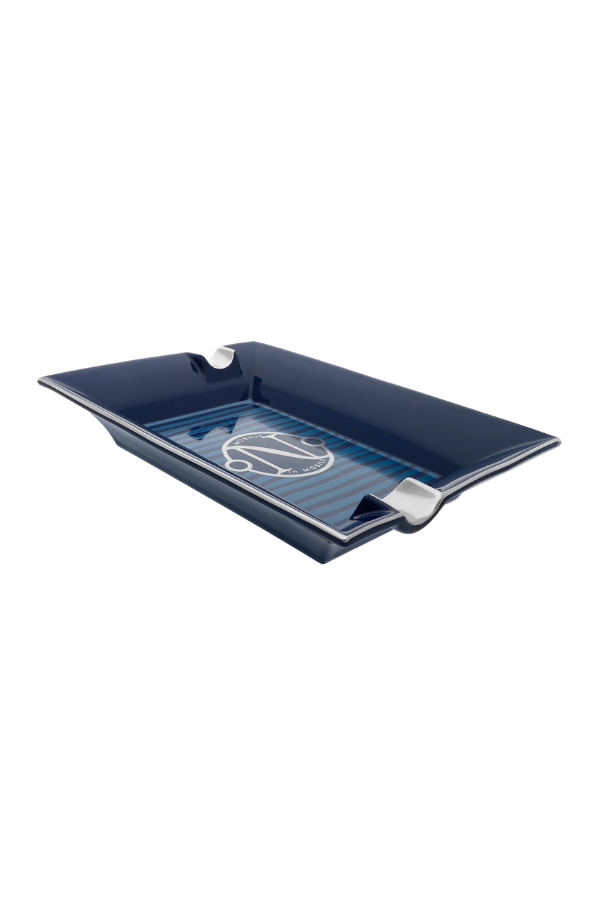 TR9128,S.T. Dupont Porselen 20.000 Leagues Under the Seas Gulf Stream Mavi İkili Küllük 6451