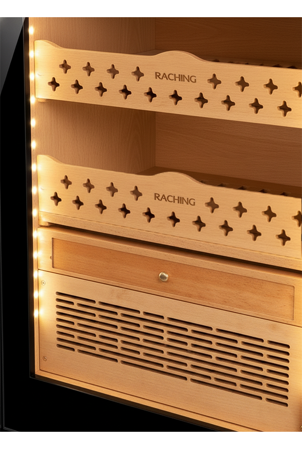 RCHNG-11,Raching SD800-MX Elektronik Puro Dolabı - Şarap Dolabı Siyah