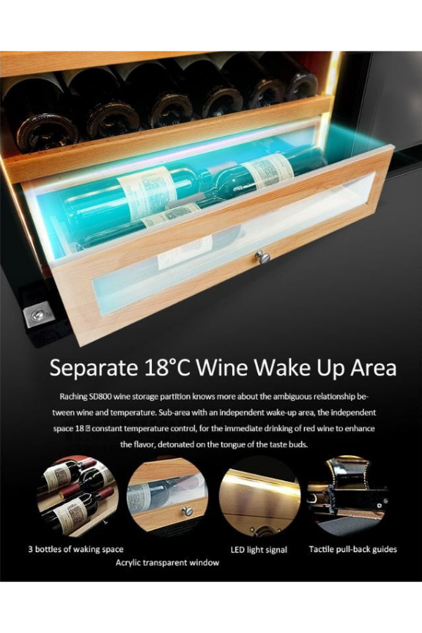 RCHNG-22,Raching Elektronik Puro Dolabı Siyah CS600