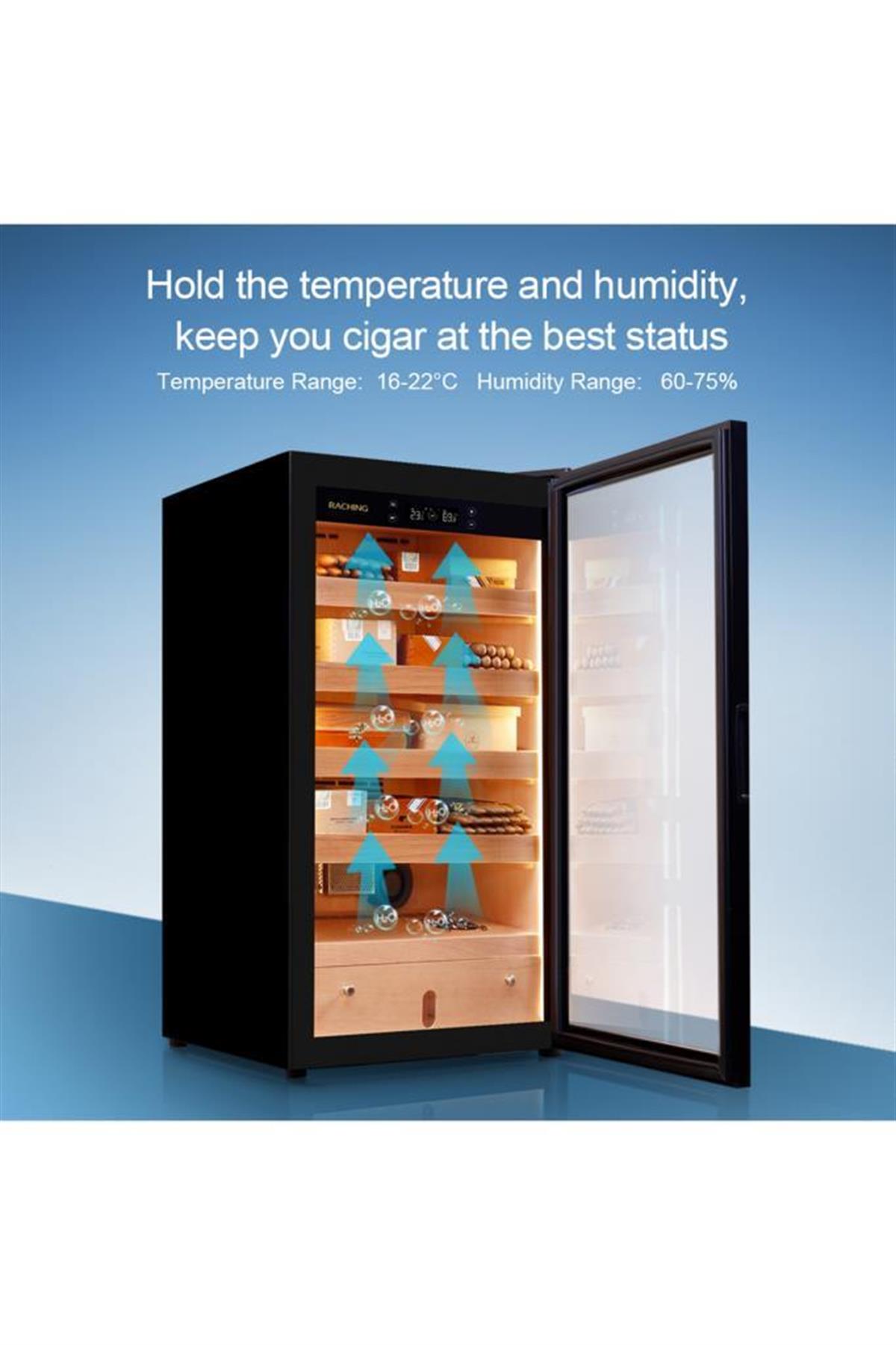 RCHNG-13,Raching Elektronik Puro Dolabı Siyah MA50