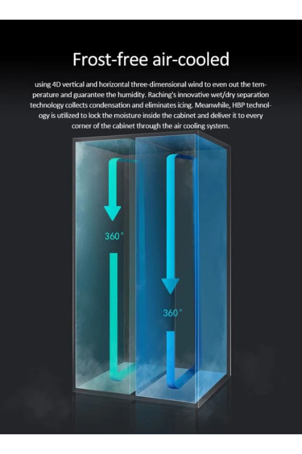 RCHNG-22,Raching Elektronik Puro Dolabı Siyah CS600