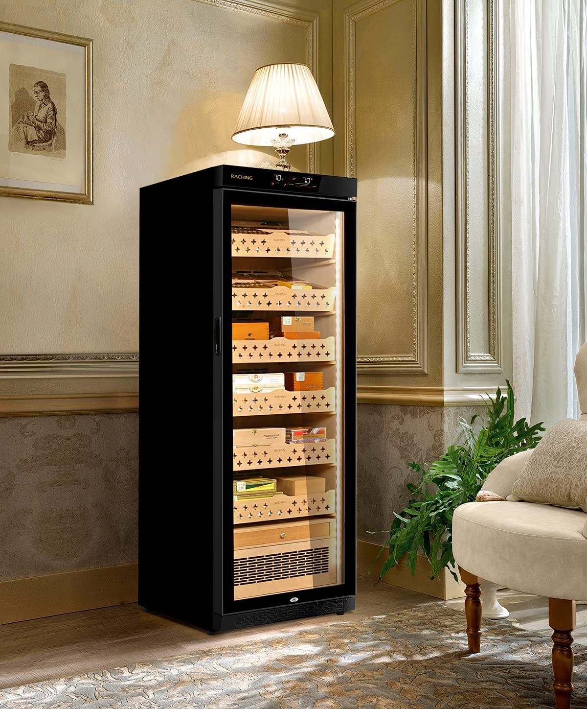 RCHNG-4,Raching Elektronik Puro Dolabı Siyah MON2800A