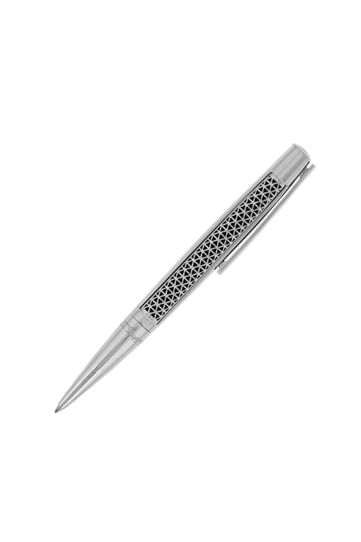 TR4838,S.T. Dupont İşlemeli Gümüş Tükenmez Kalem 405732