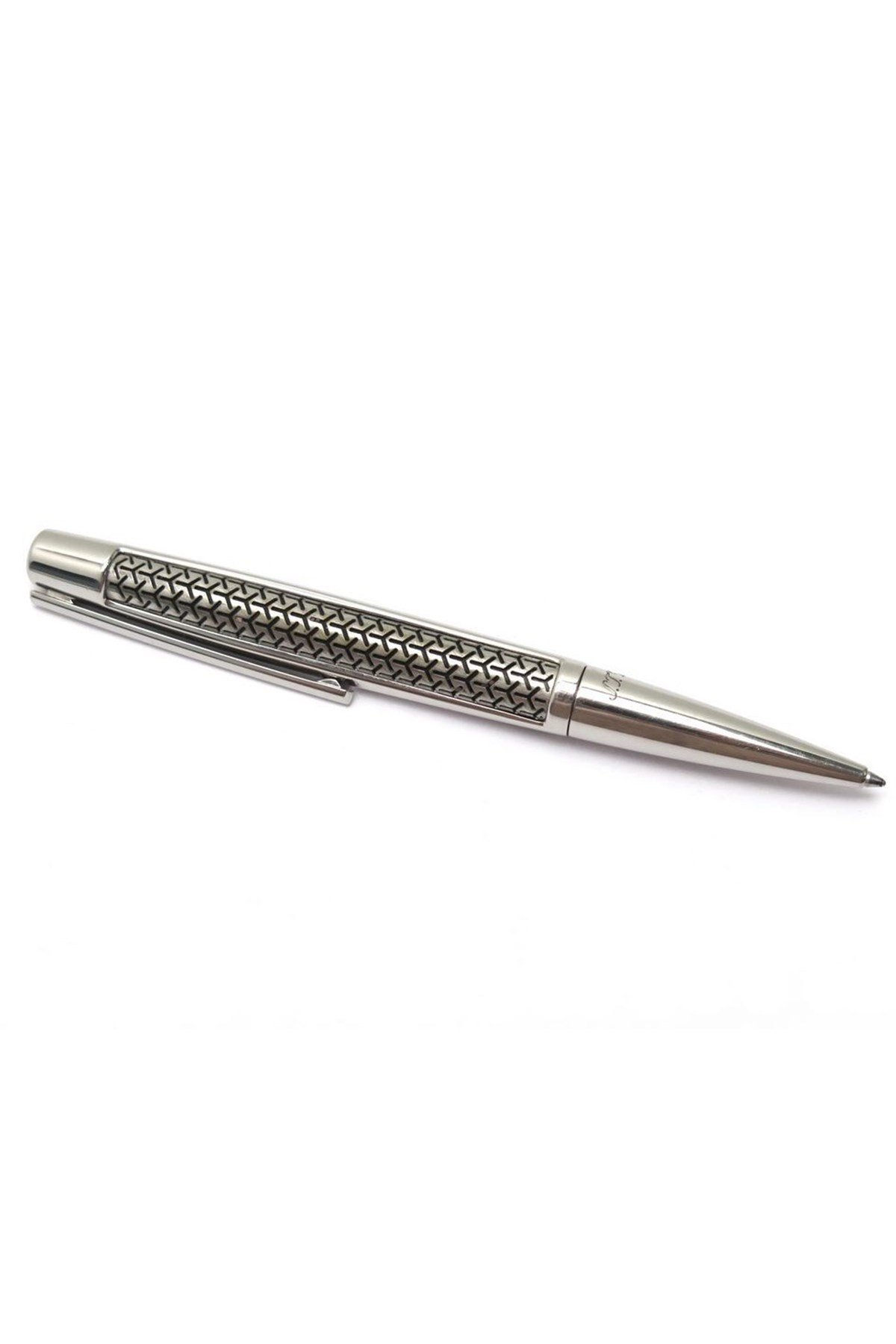 TR4838,S.T. Dupont İşlemeli Gümüş Tükenmez Kalem 405732