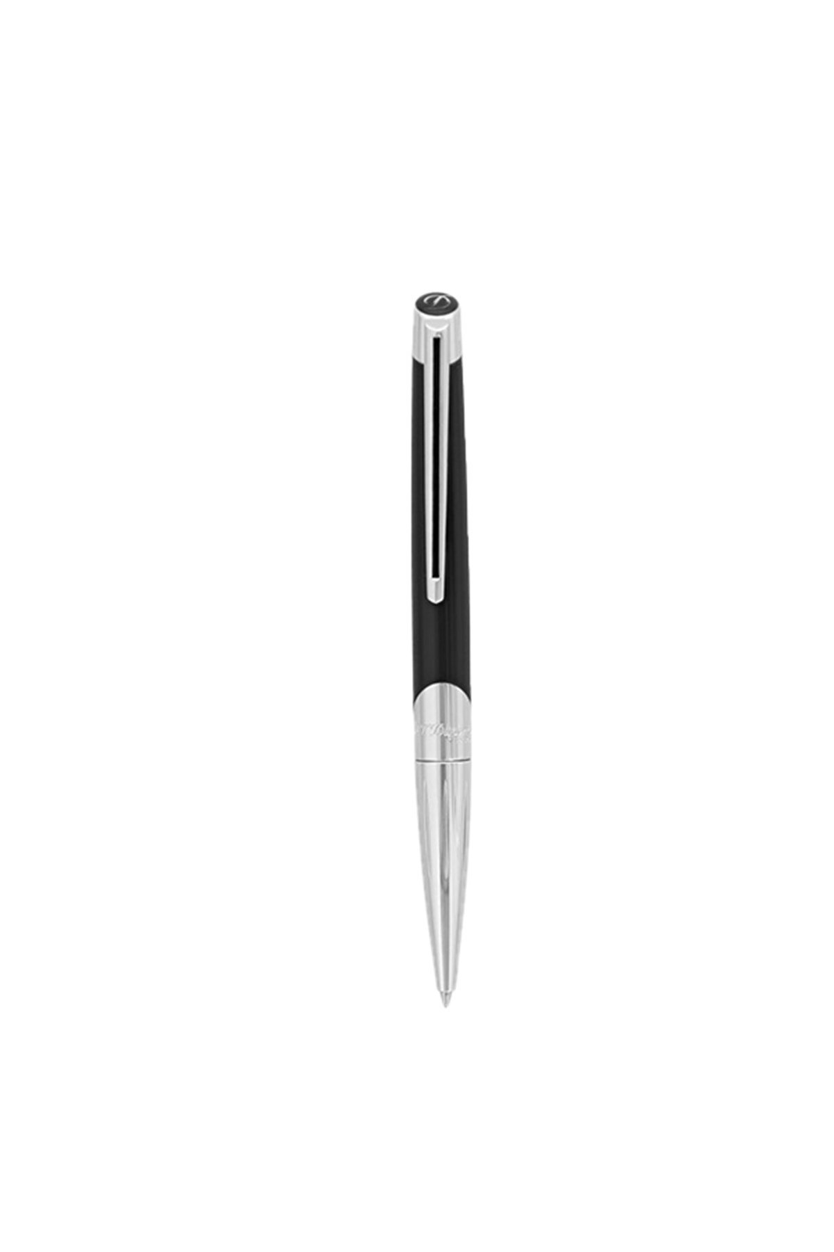 TR4896,S.T. Dupont Siyah-Gümüş Tükenmez Kalem 405706