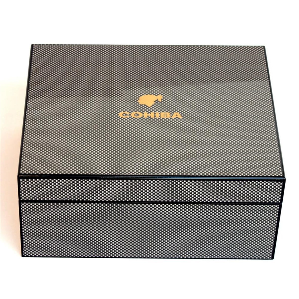 TR3214,Cohiba Karbon Nokta Desenli Humidor Puro Kutusu