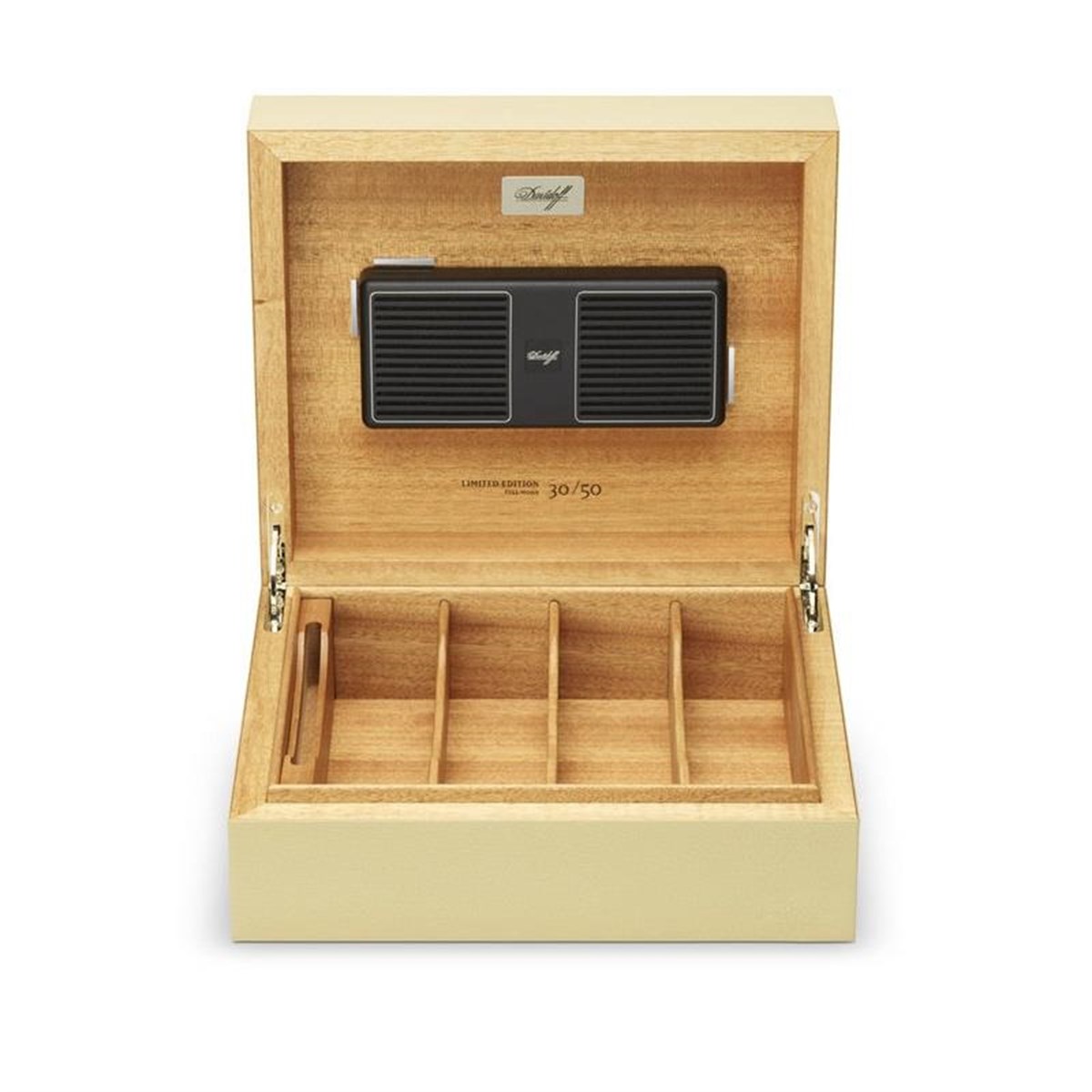 TR2671,Zino Davidoff Primos Leather Cream Limited Edition Humidor Puro Kutusu 101744