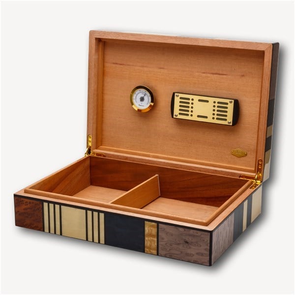 LB-002,Lubinski İspanyol Sedir Puro Kutusu Humidor Abstract 30s