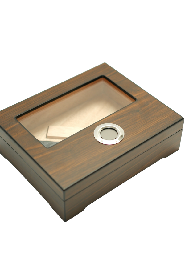 TR9634,PremiumQuality Brasilia Kahverengi Sedir Humidor Puro Kutusu