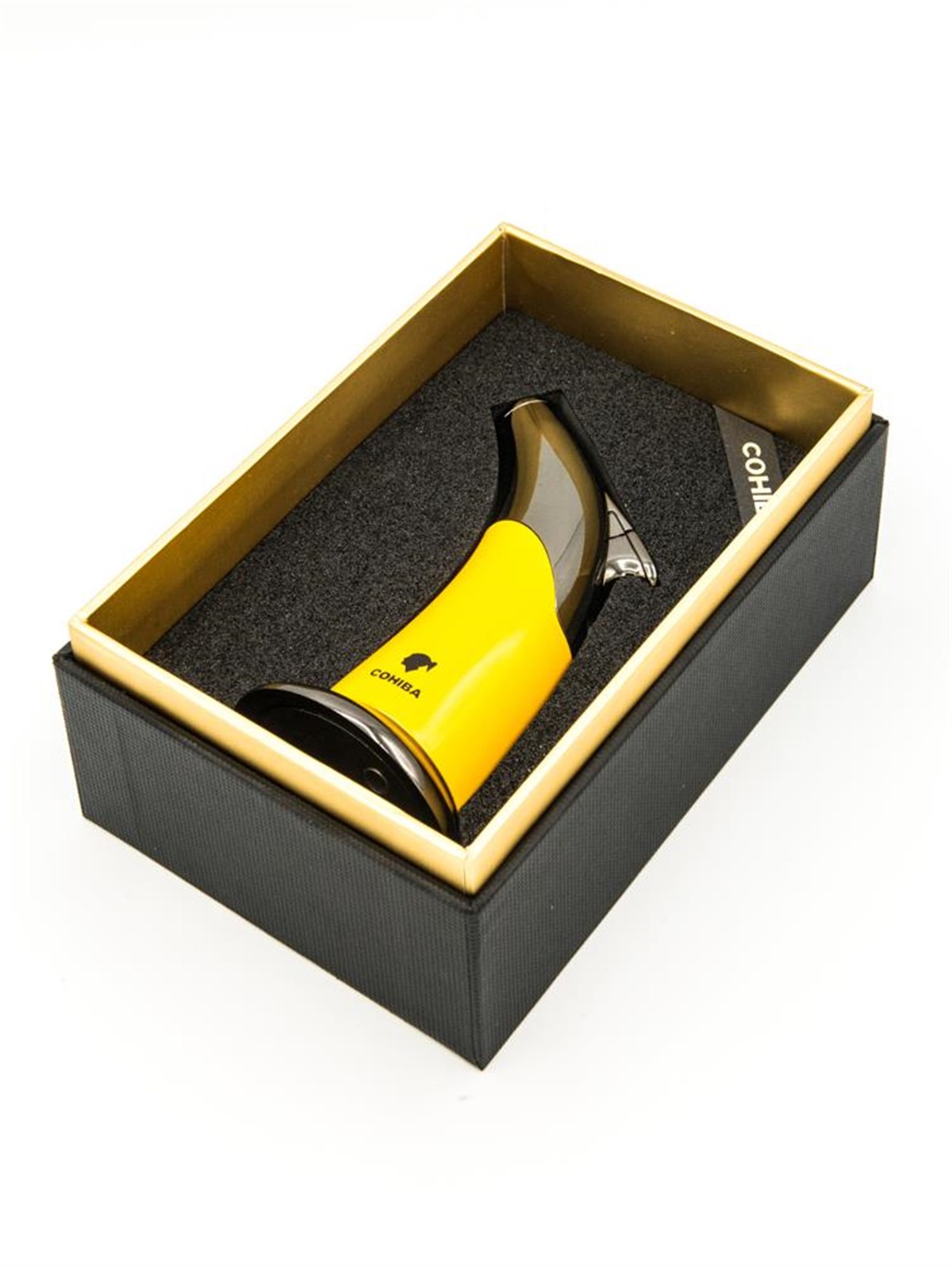 TR1362,Cohiba 2 Torch Sarı Masa Tipi Puro Çakmağı