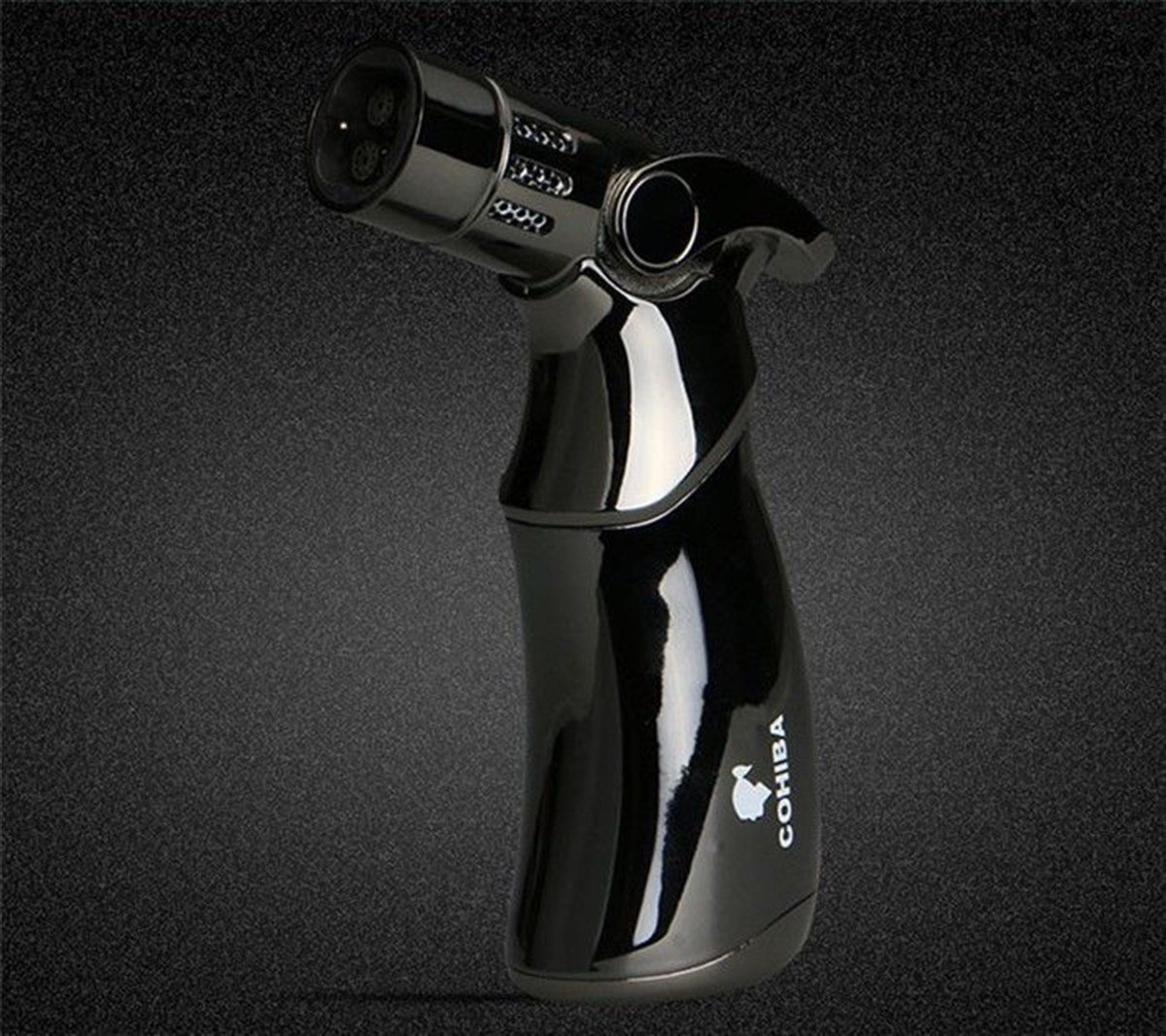 TR785,Cohiba 4 Torch Siyah Masa Tipi Puro Çakmağı