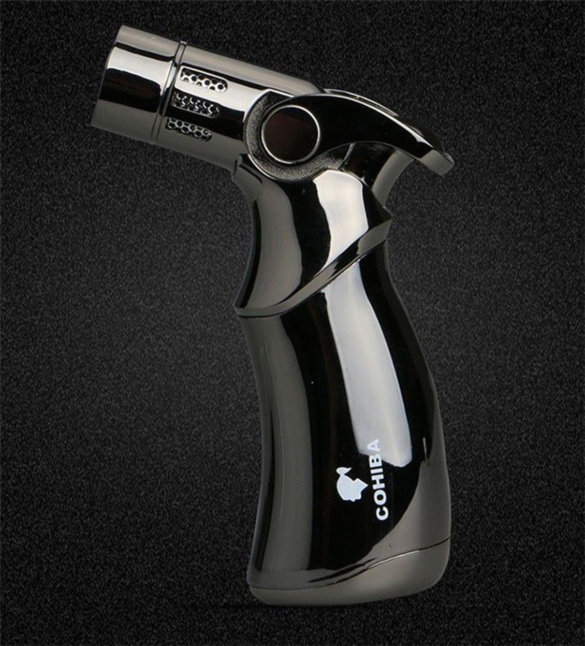 TR785,Cohiba 4 Torch Siyah Masa Tipi Puro Çakmağı