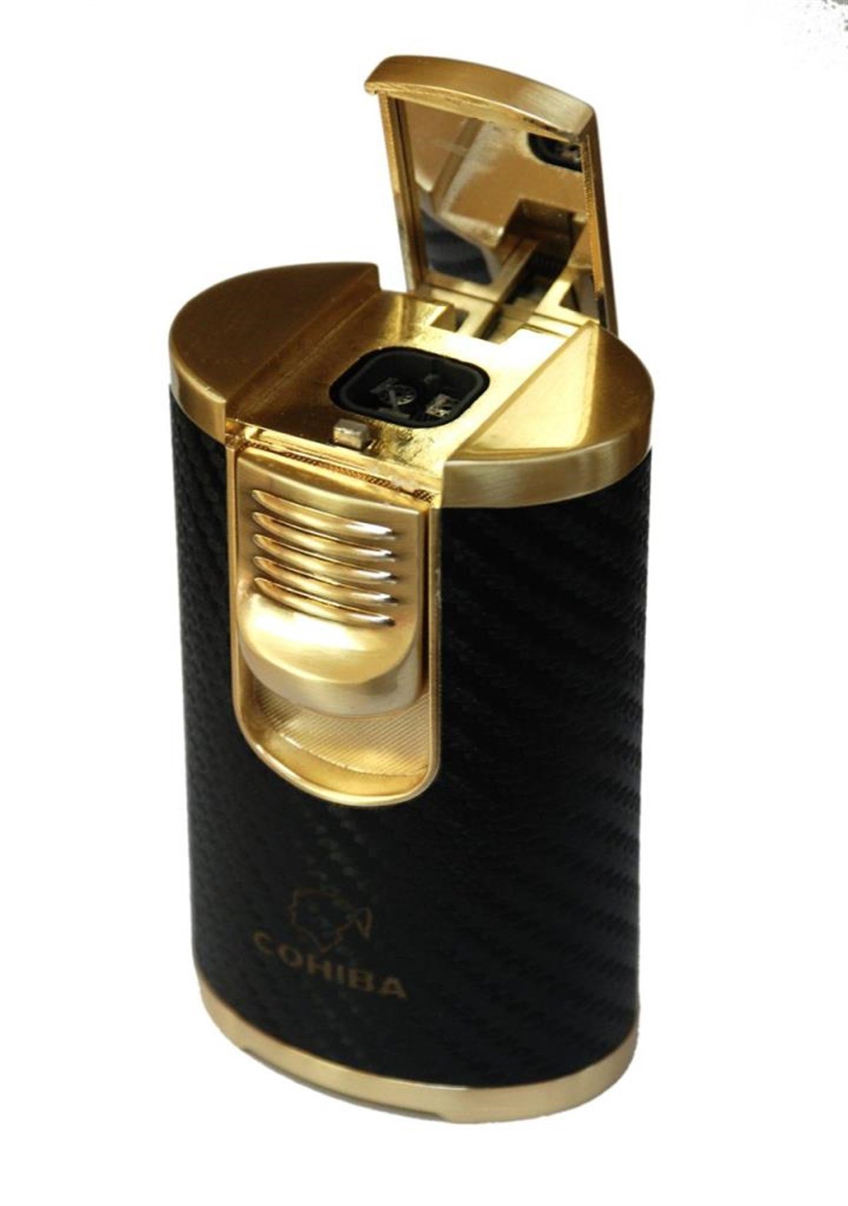 TR870,Cohiba 4 Torch Siyah Masa Tipi Puro Çakmağı