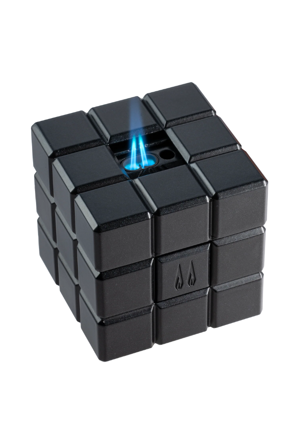 TR8361,Colibri Heritage Çift Torch Pürmüz & Soft Flame Siyah Masa Tipi Puro Çakmağı