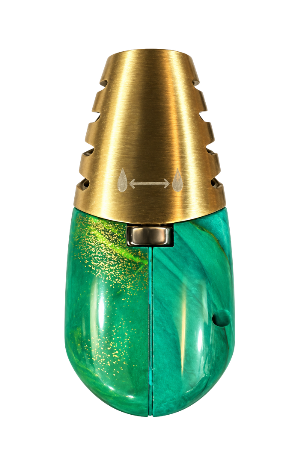 TRM1026,Eurojet Tek Torch Pürmüz & Soft Flame Yeşil Gold Masa Tipi Puro Çakmağı