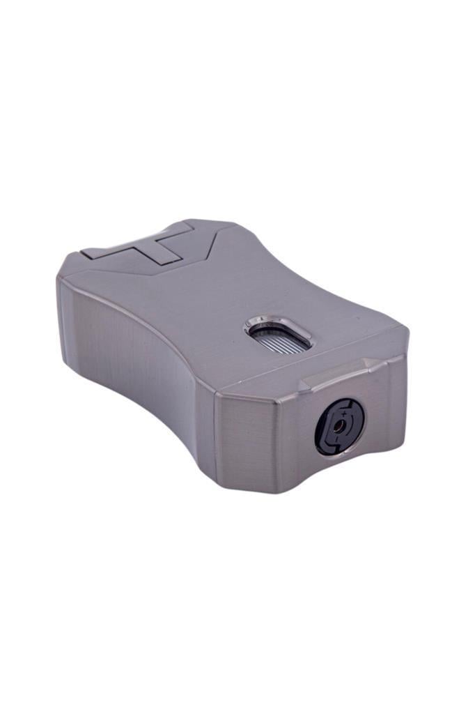 TR6398,Parmida Dört Torch Pürmüz Masa Tipi Gunmetal Puro Çakmağı